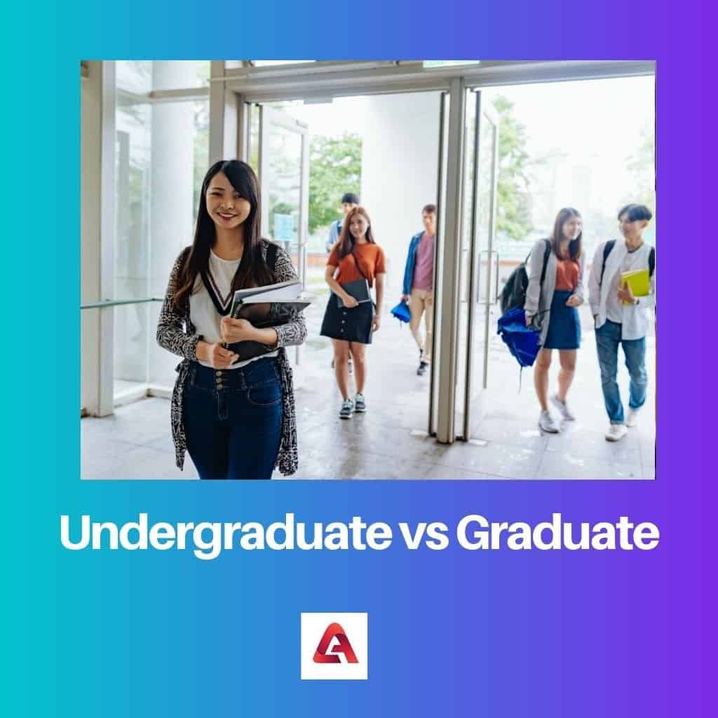 Undergraduate Vs Graduate Difference And Comparison