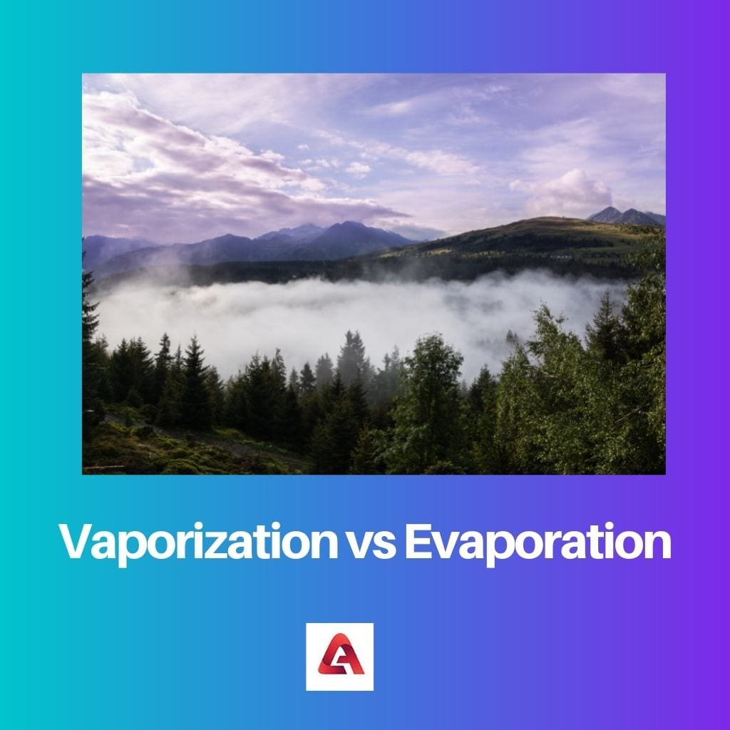 Vaporización vs Evaporación