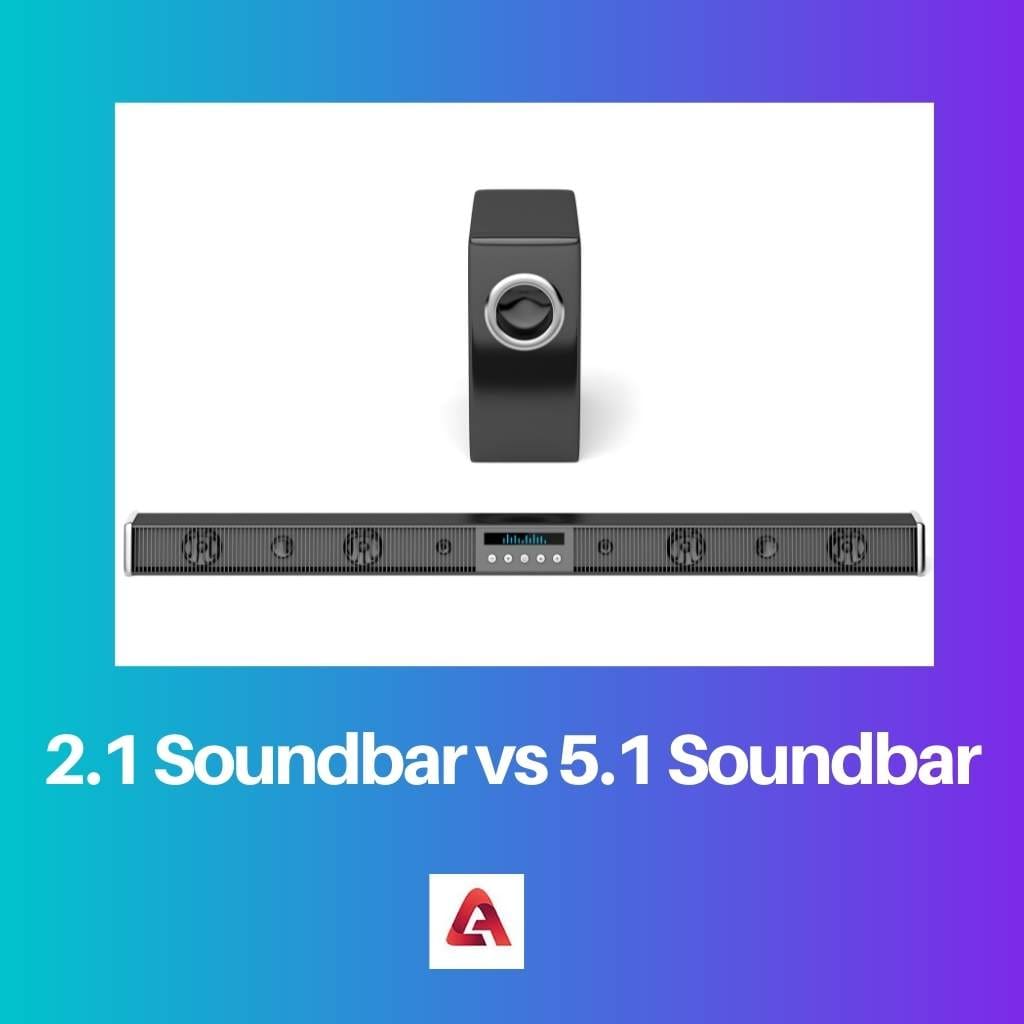 2.1 Soundbar مقابل 5.1 Soundbar