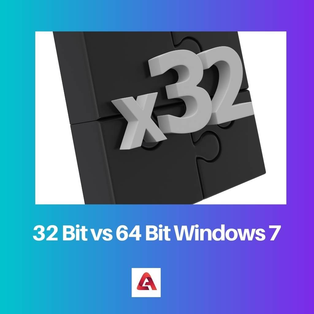 Windows 32 64 bit so với 7 bit