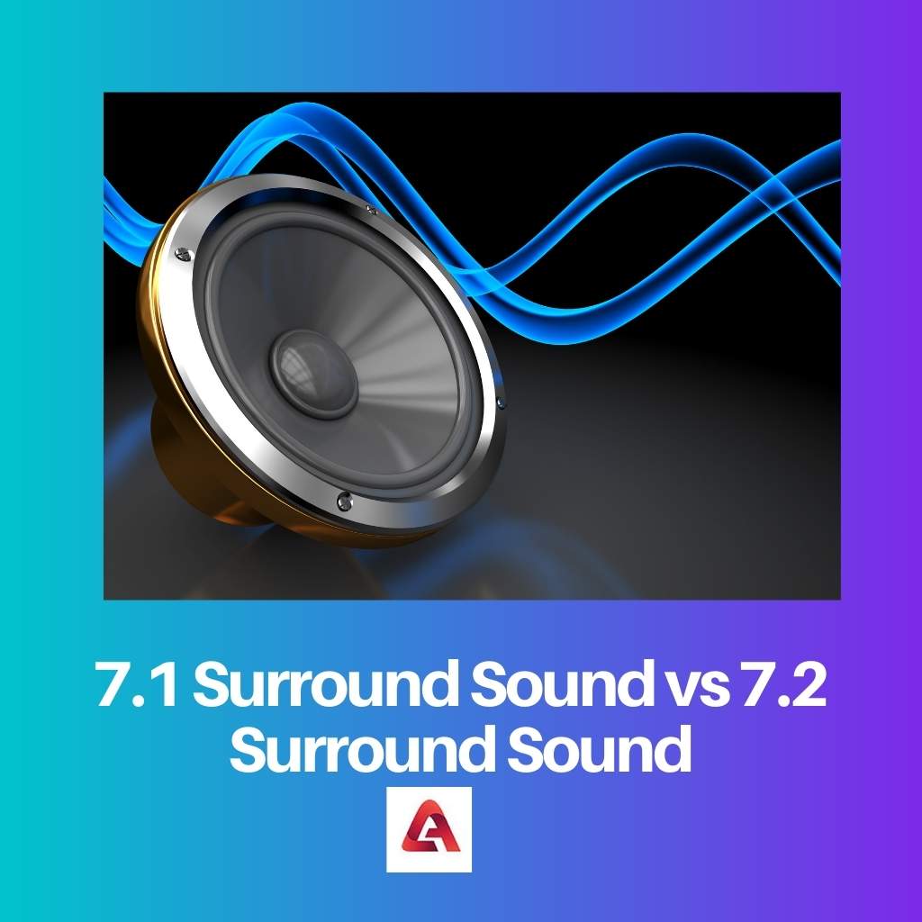 Audio surround 7.1 vs audio surround 7.2