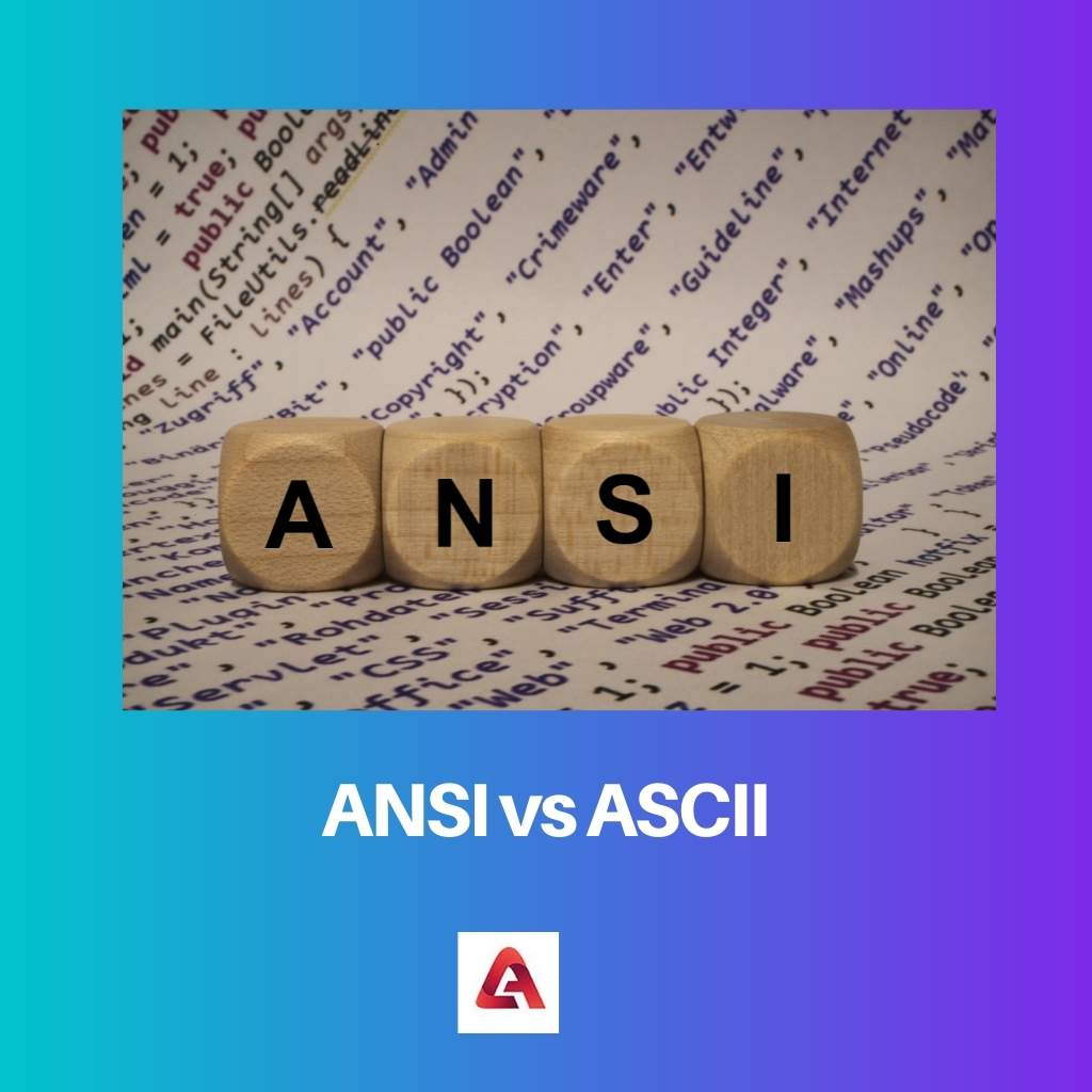 ANSI versus ASCII