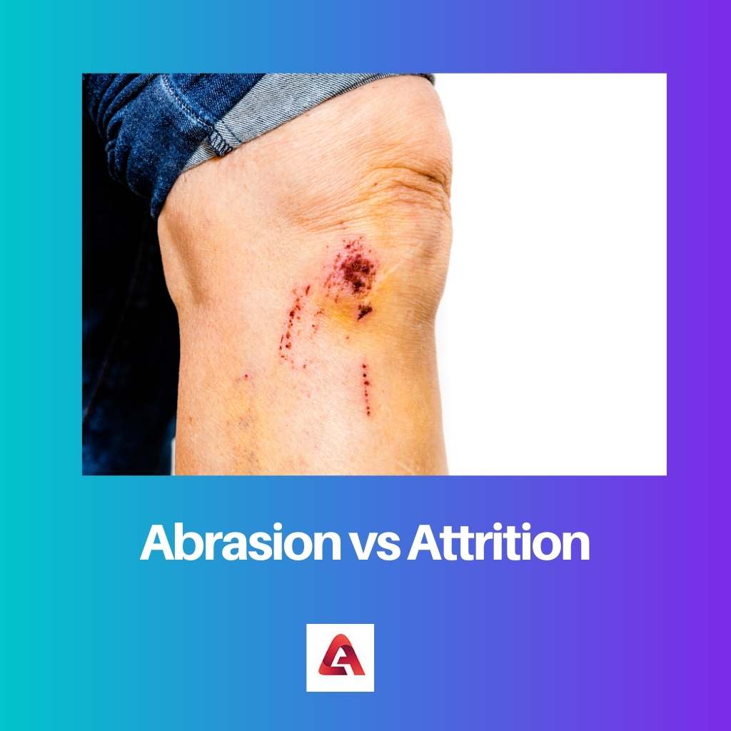 Abrasión vs Desgaste