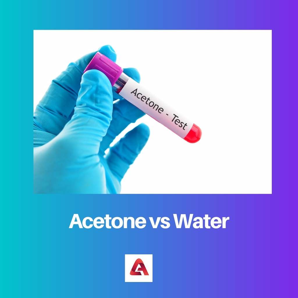 Aceton gegen Wasser