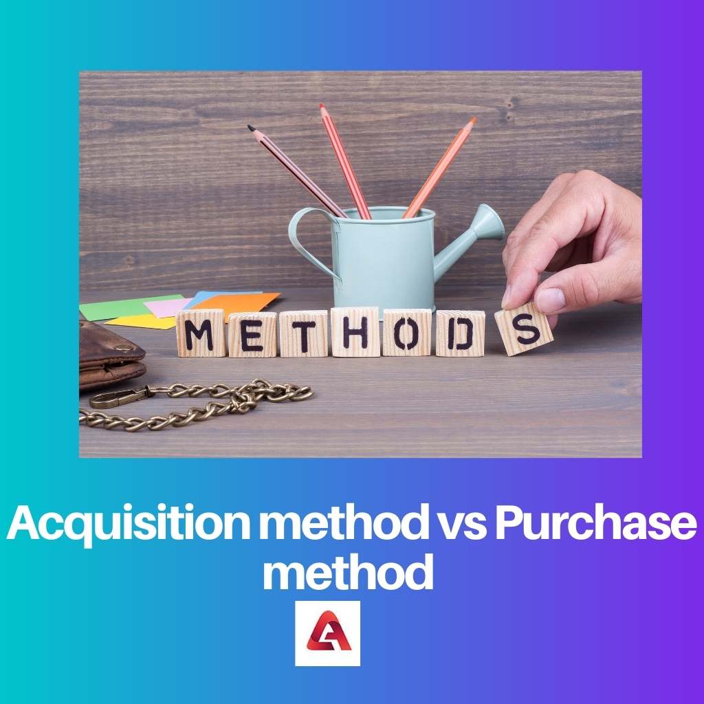 Méthode d'acquisition vs méthode d'achat
