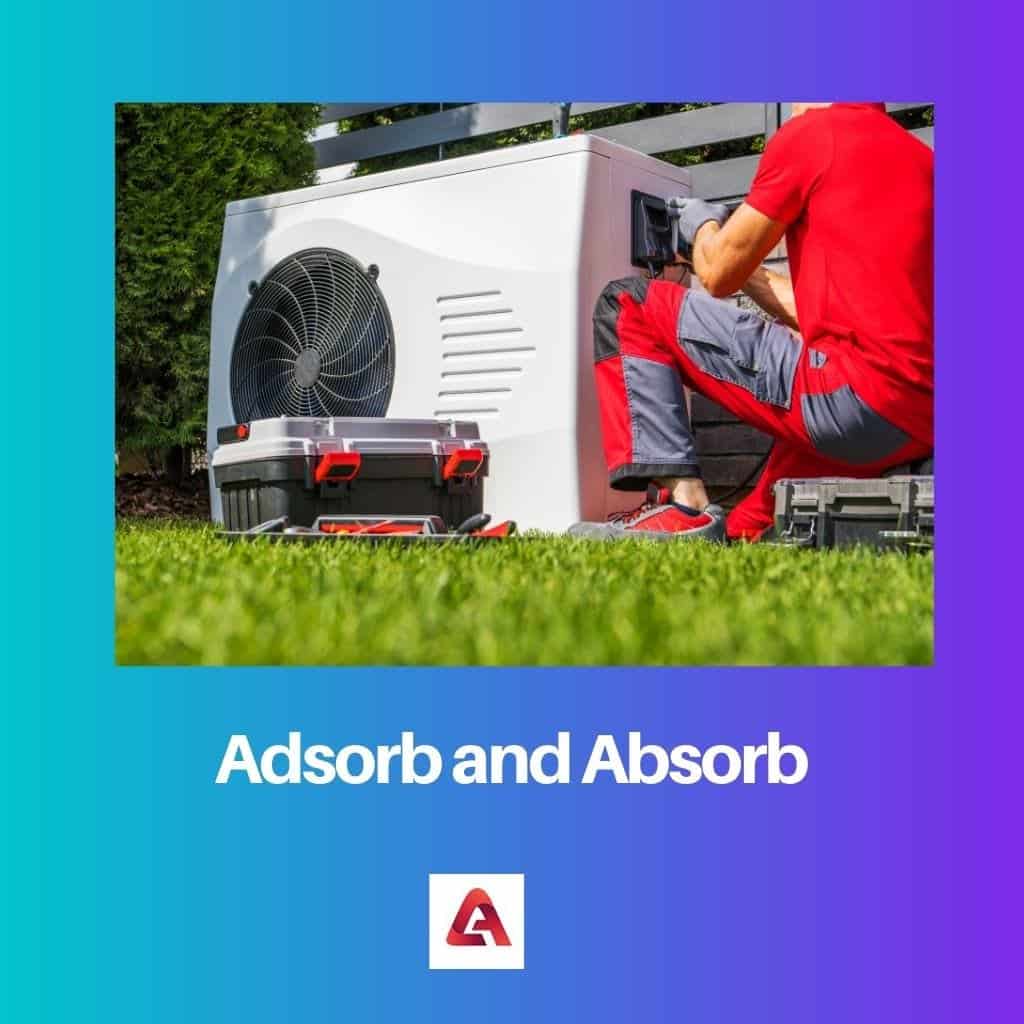 Adsorber et absorber