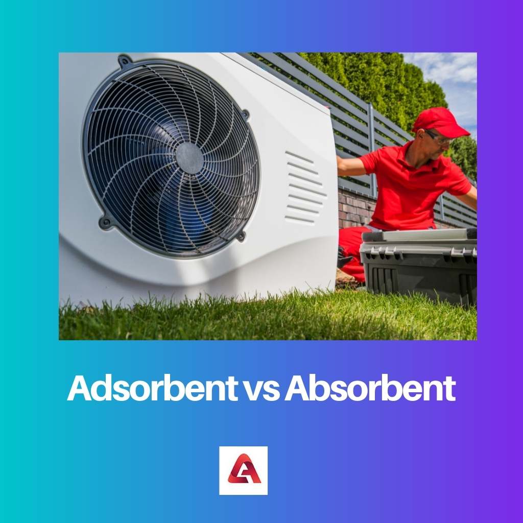 Adsorbent vs absorbent