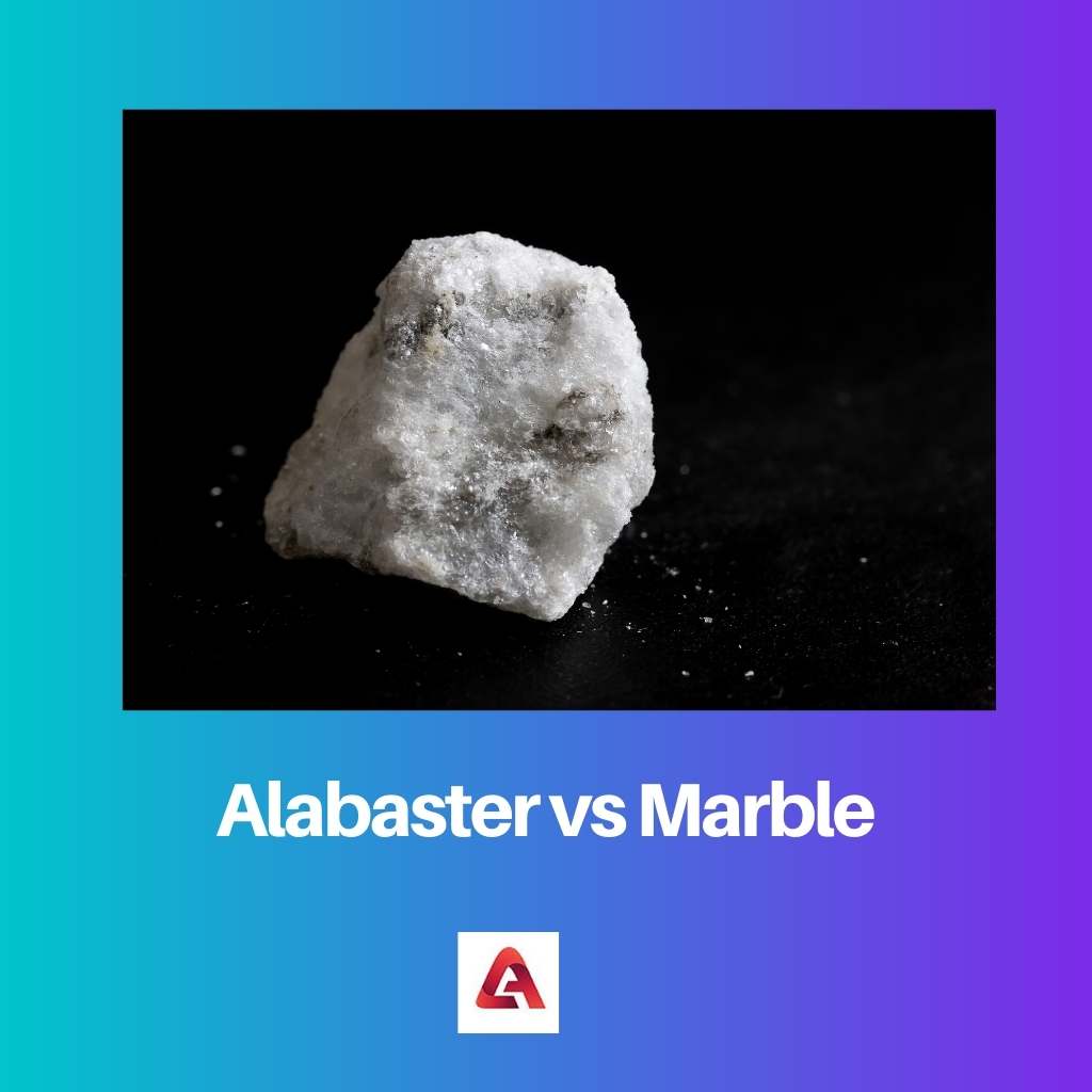 Alabaster gegen Marmor