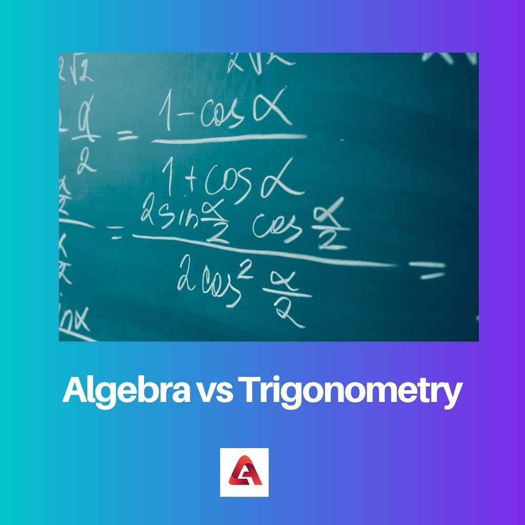 Algebra vs trigonometrie