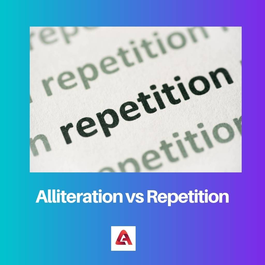 Alliteration vs Repetition 1