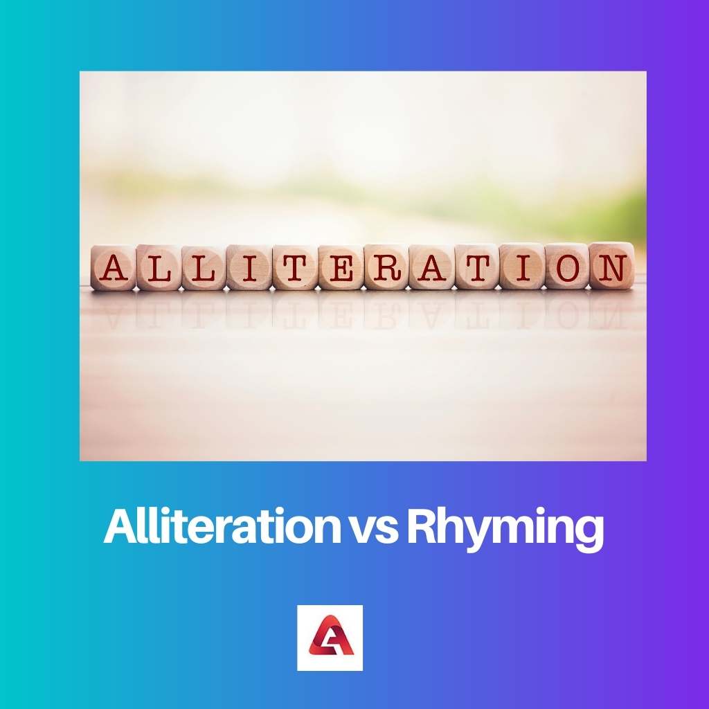 Alliteration vs Rhyming