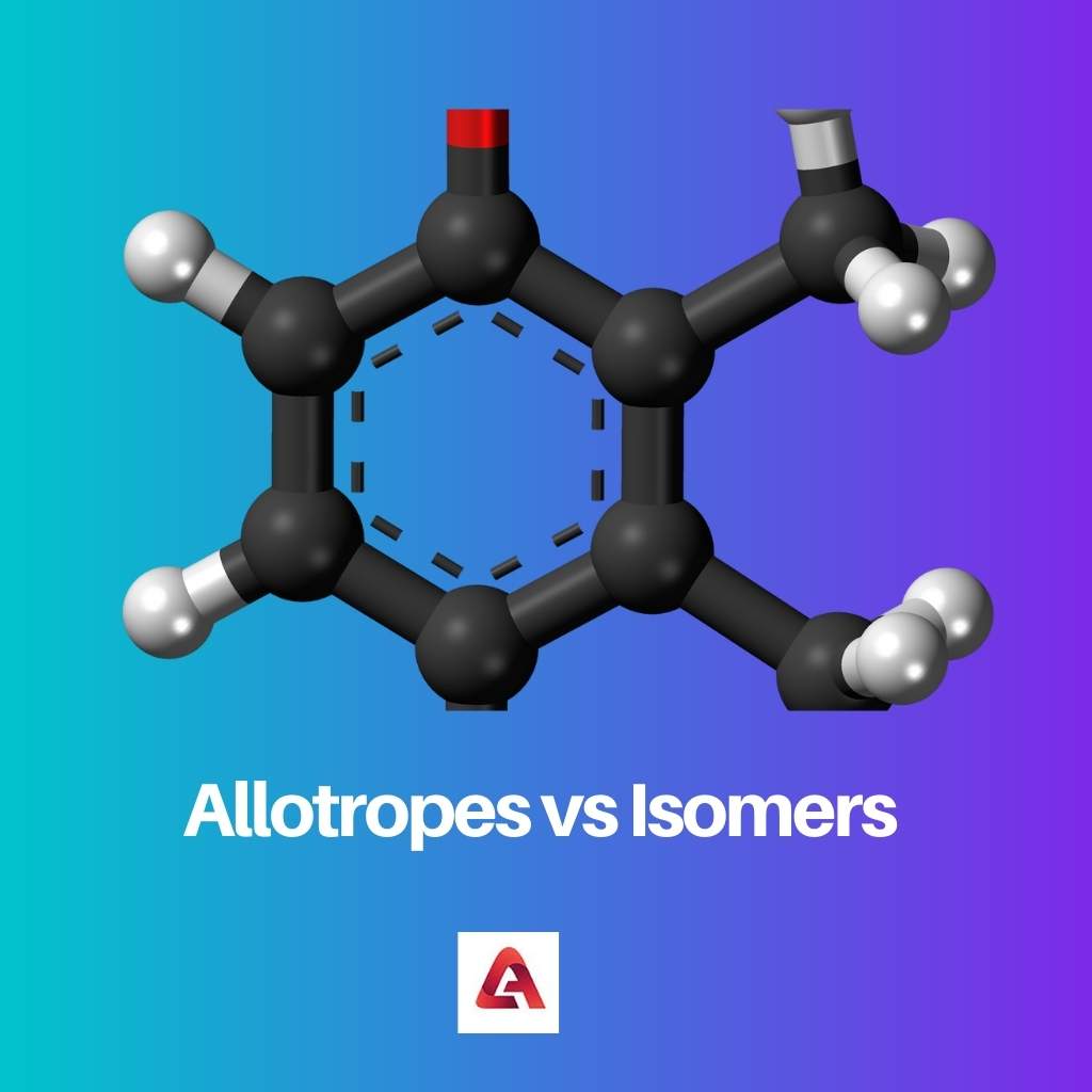 Allotropes مقابل الايزومرات