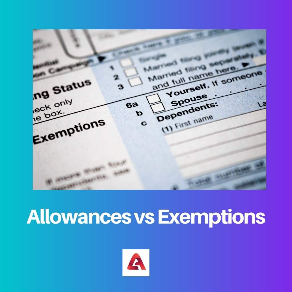 Allowances vs