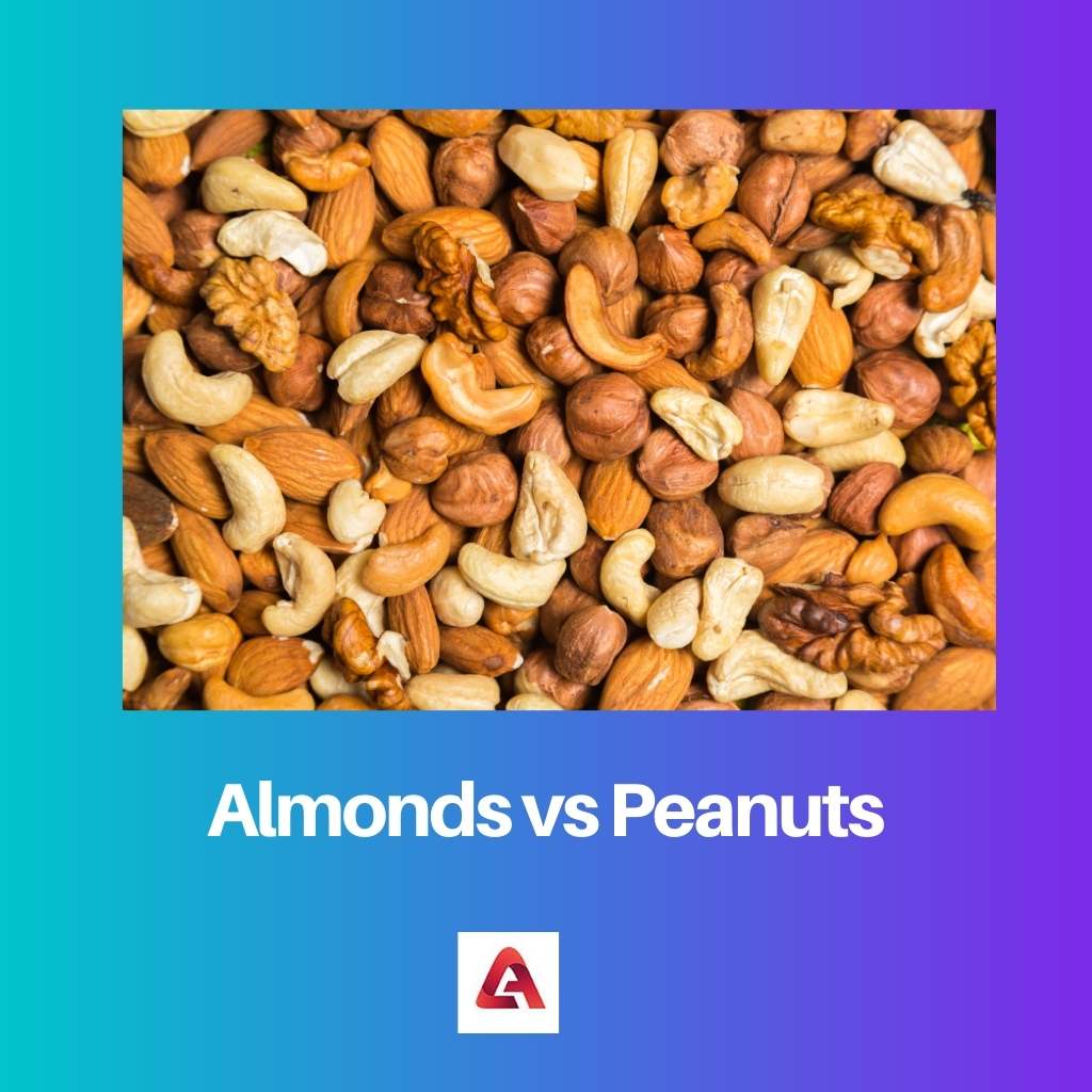 Amandes vs cacahuètes