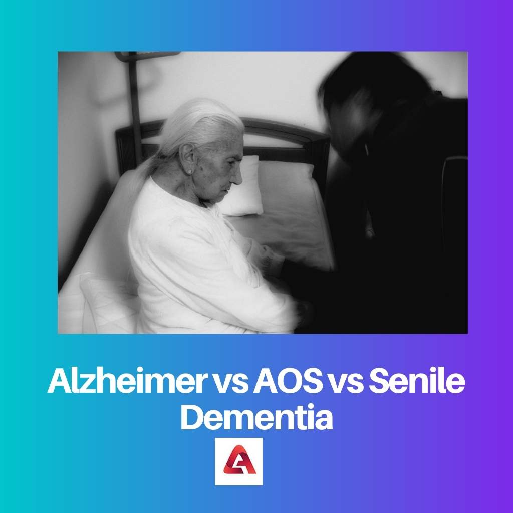 アルツハイマー vs AOS vs 老人性認知症