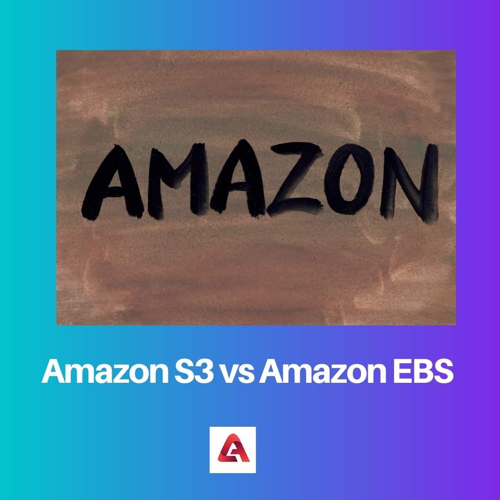 Amazon S3 x Amazon EBS