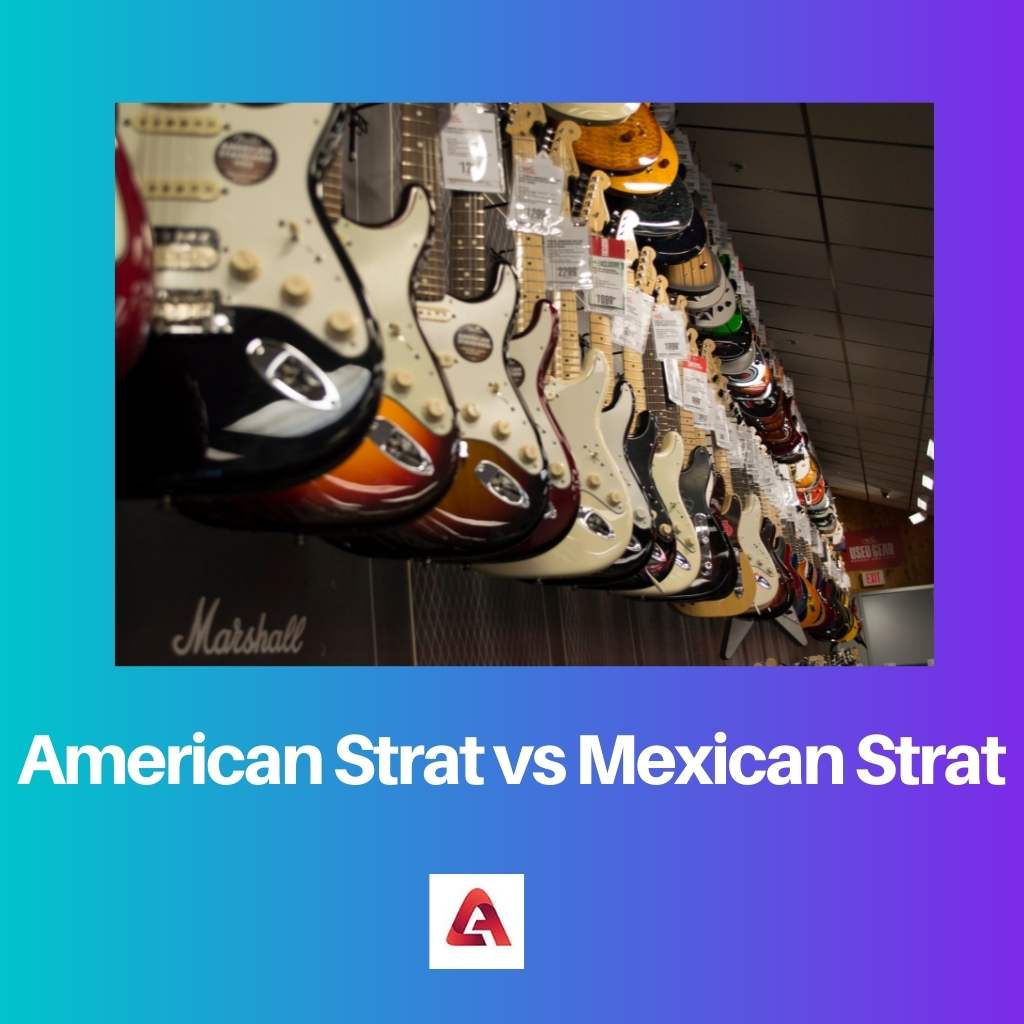 Strat américain vs Strat mexicain