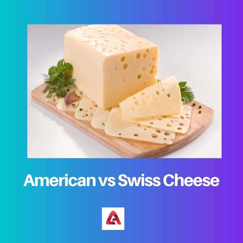 Formaggio americano vs svizzero