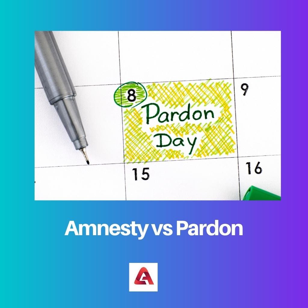 Amnesty vs Pardon