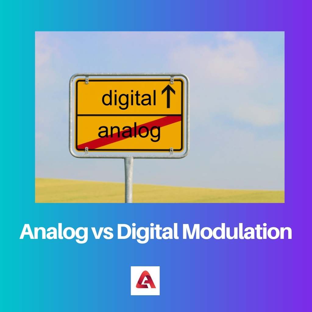 Analoge vs. digitale Modulation