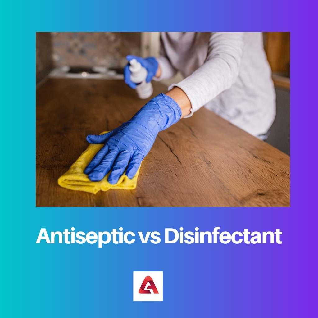 Antiseptique vs désinfectant