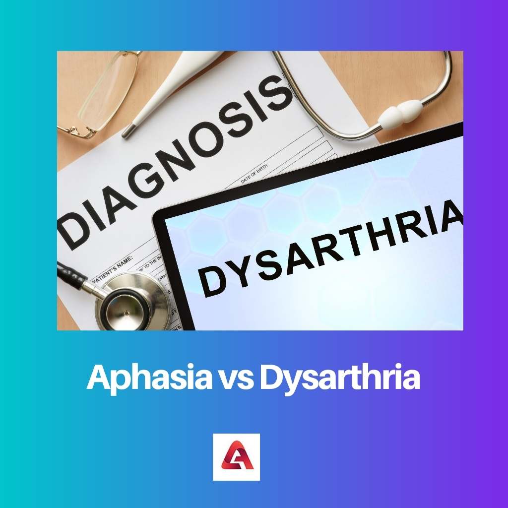 Aphasie vs Dysarthrie