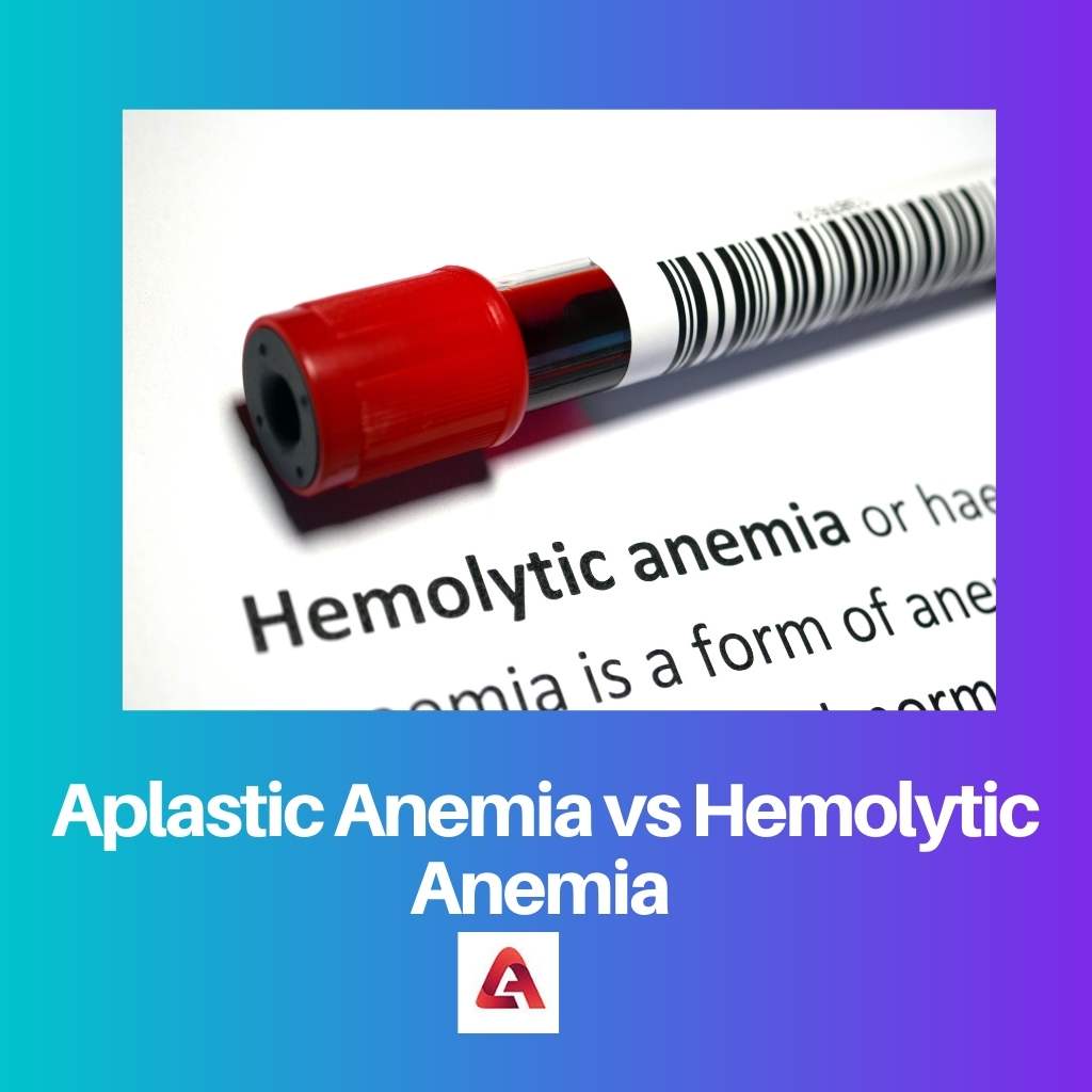 Anemia aplásica vs anemia hemolítica