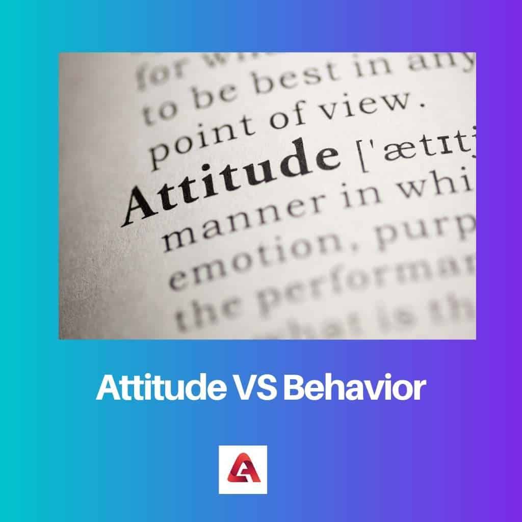 Attitude Vs Behavior Difference And Comparison