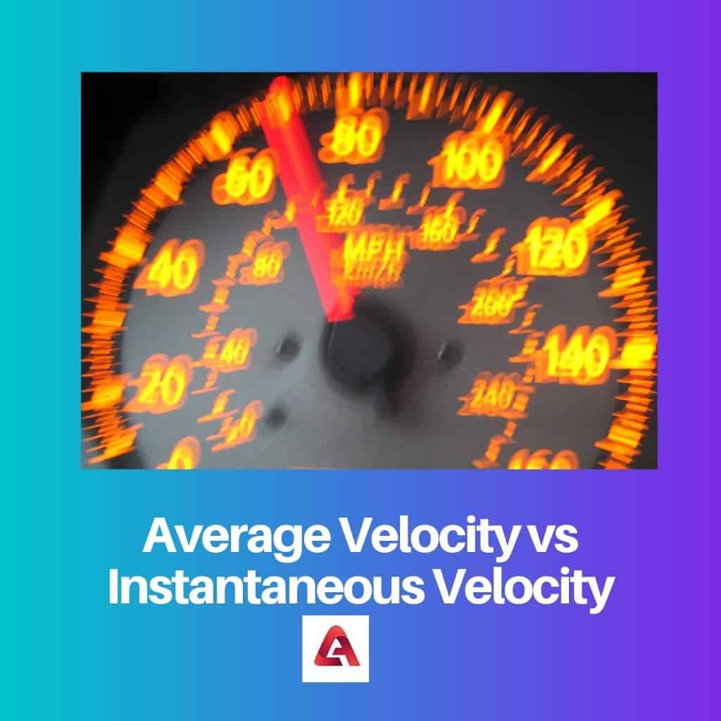 Velocidade Média vs Velocidade Instantânea