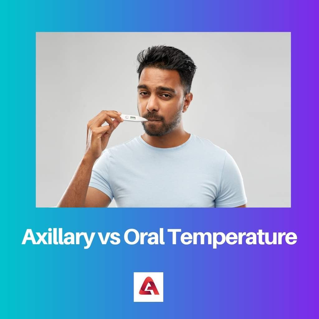 Temperatura ascellare vs orale