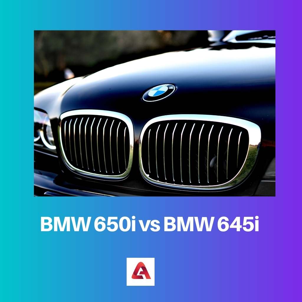 BMW 650i vs BMW 645i