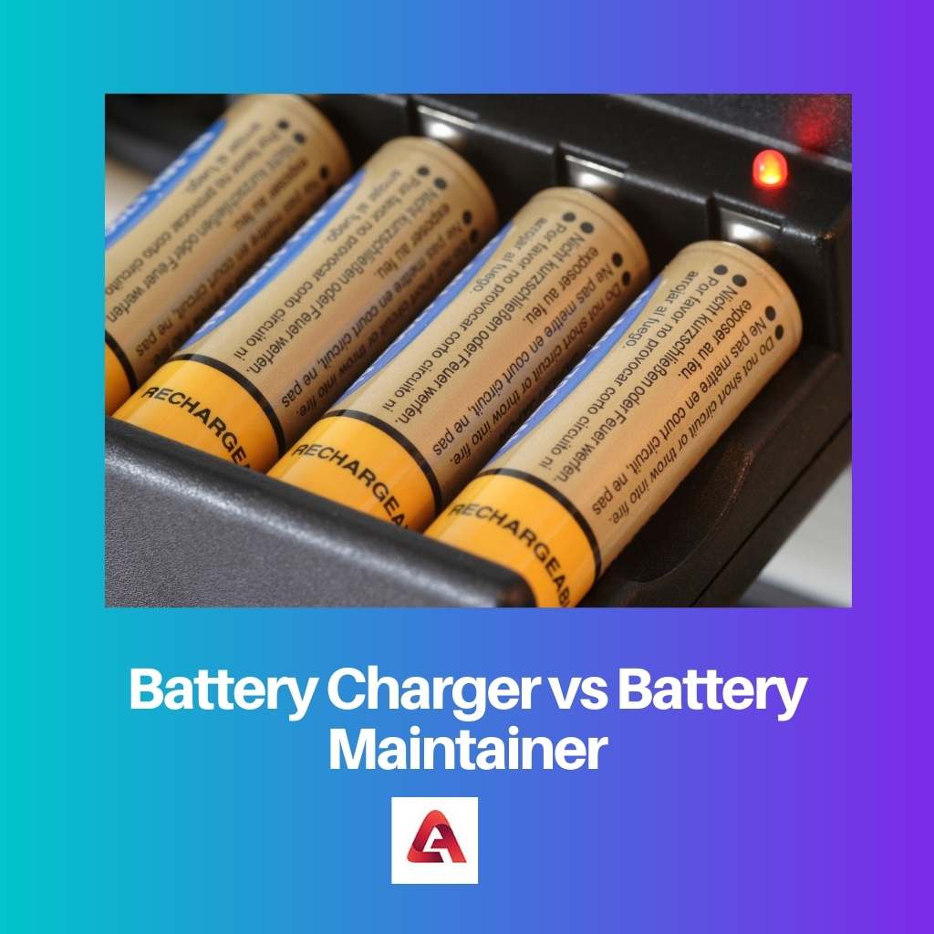 バッテリーチャージャー vs バッテリーメンテナー