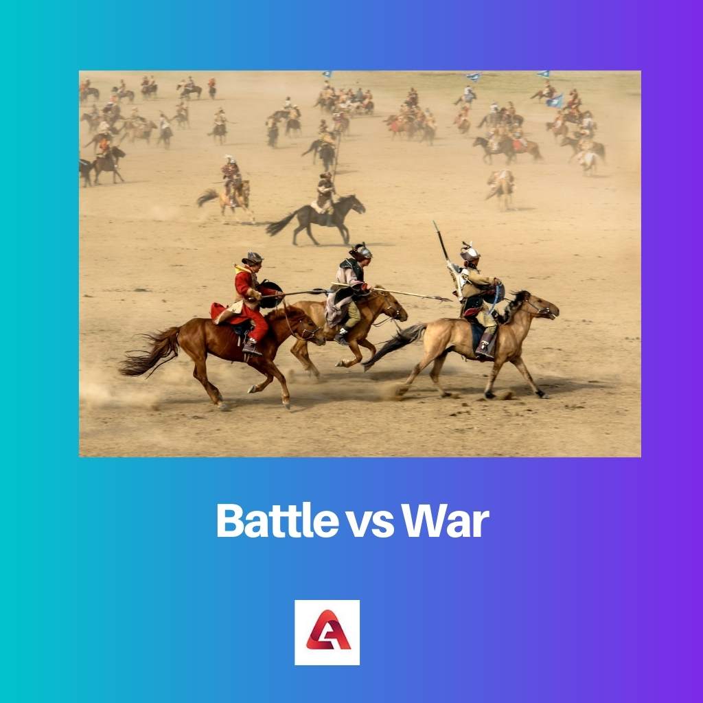 Difference between War and Battle