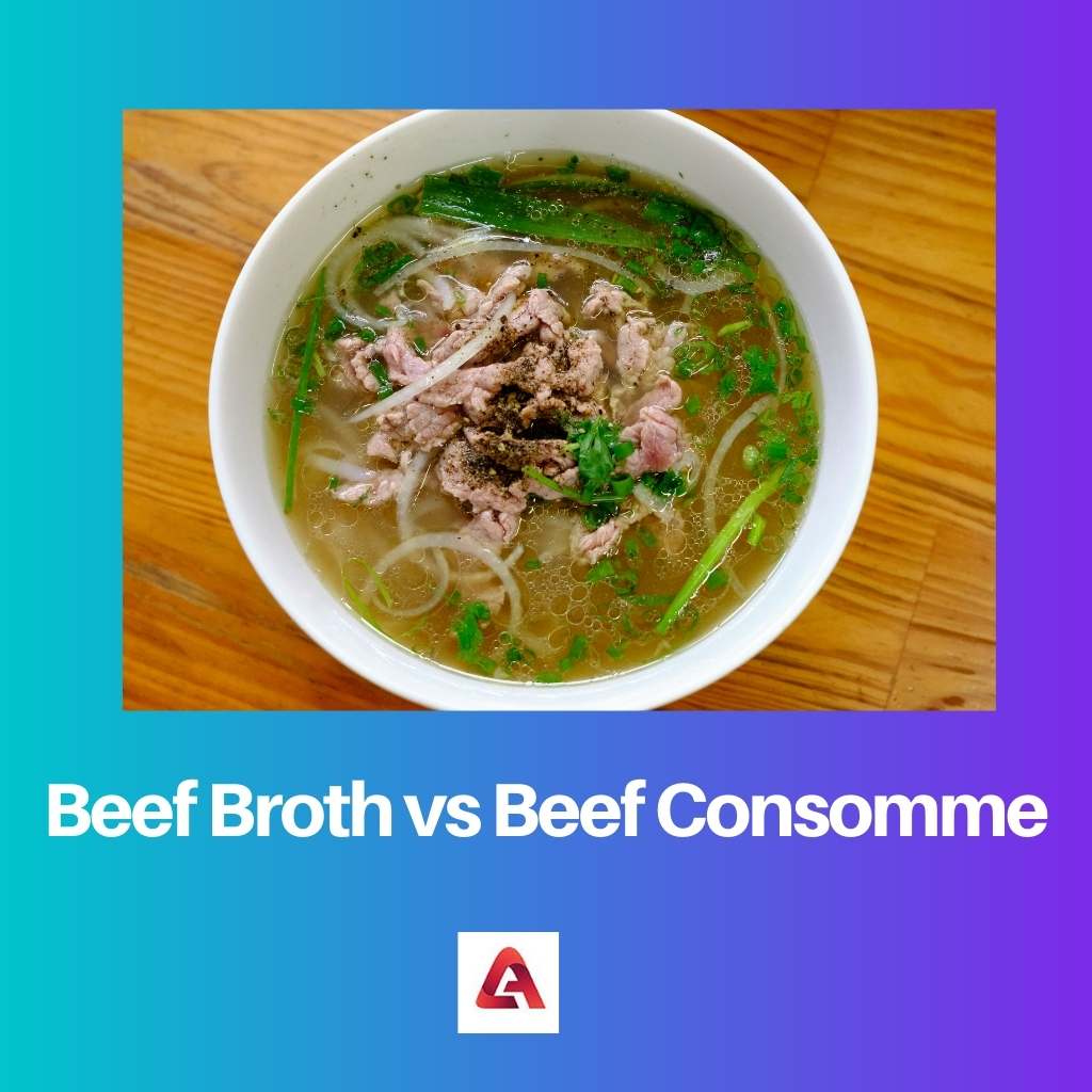 Beef Broth vs Beef Consomme