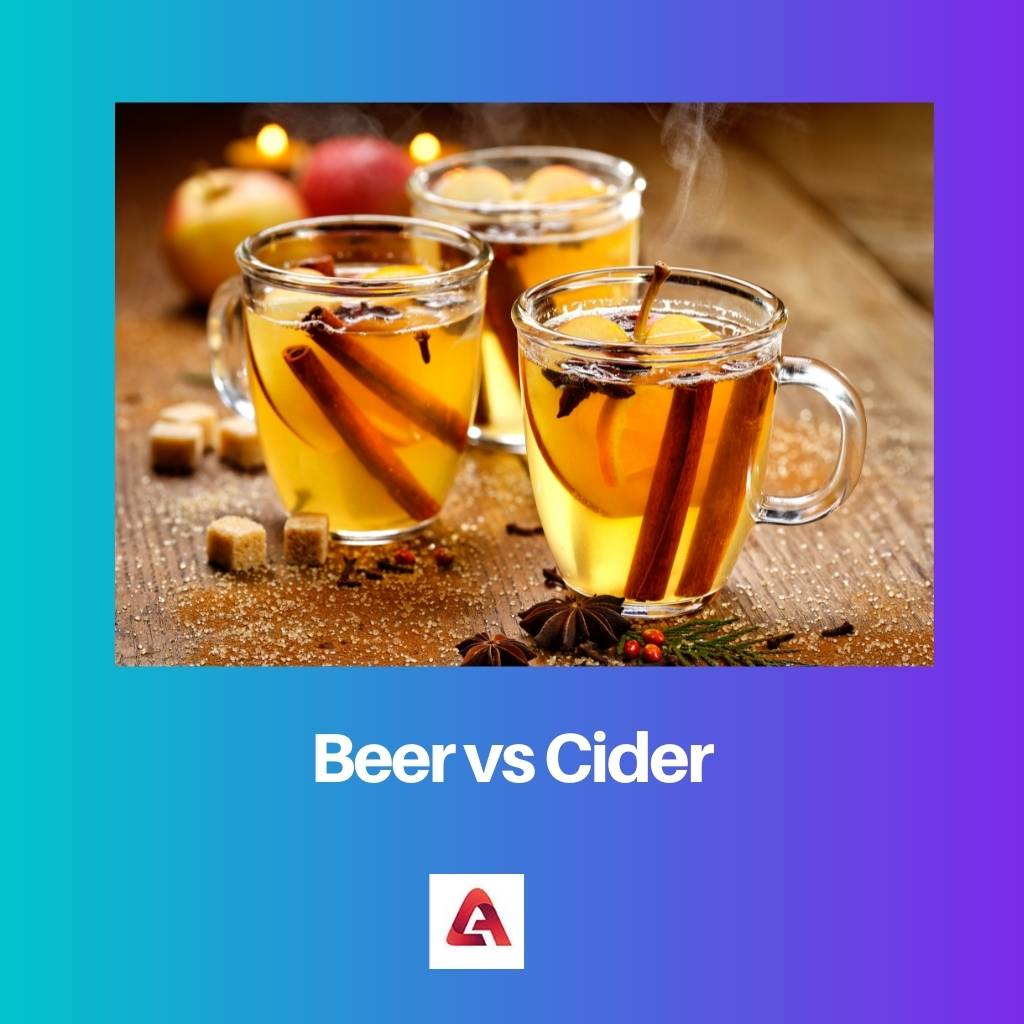 البيرة مقابل عصير التفاح