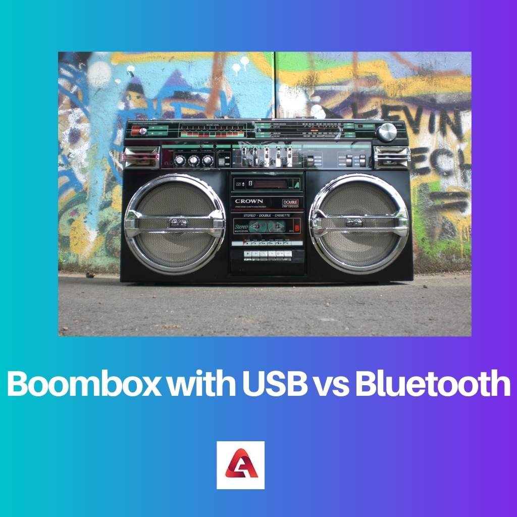 Boombox with USB vs Bluetooth