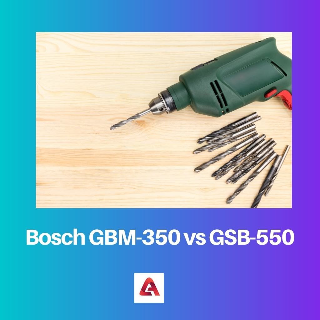 Bosch GBM 350 frente a GSB 550