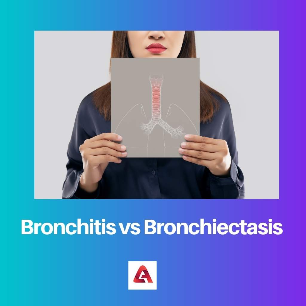 Bronchite vs bronchectasie