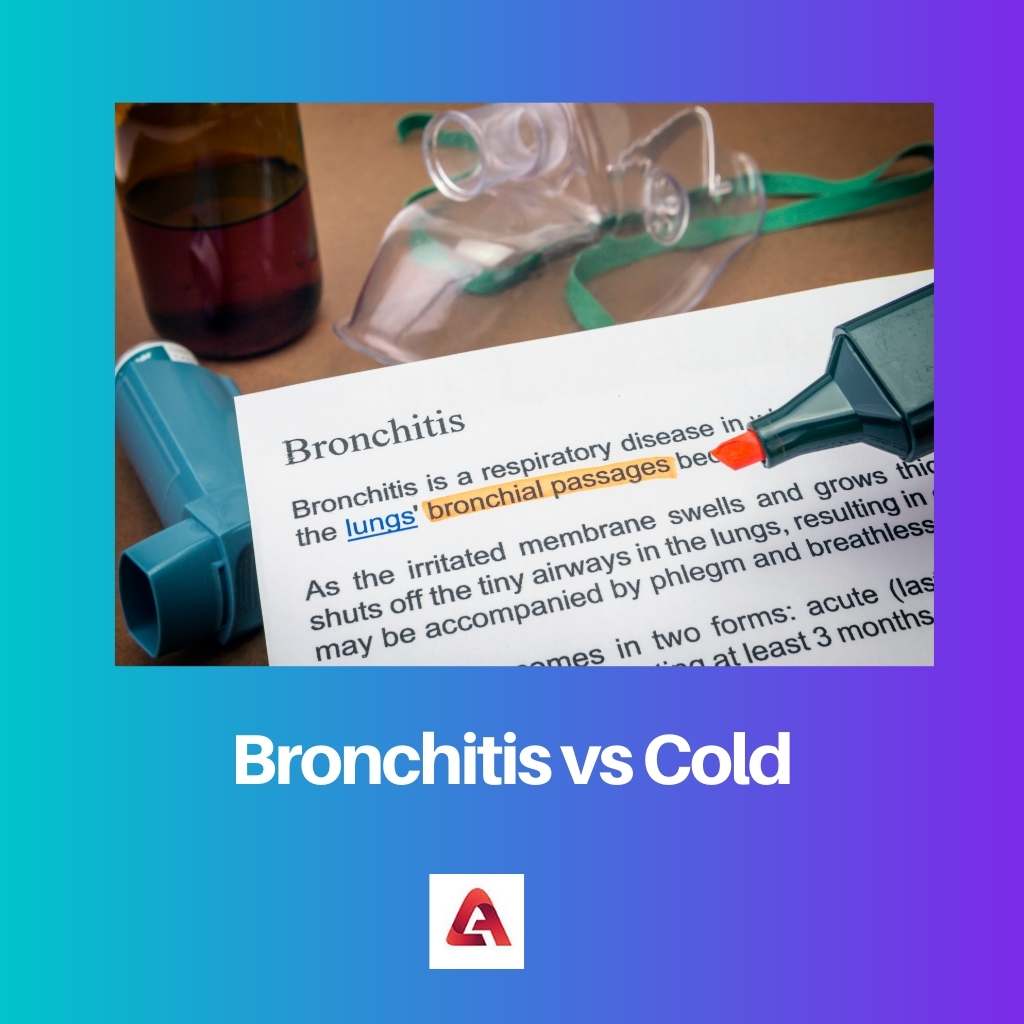 Bronchitis vs. Erkältung