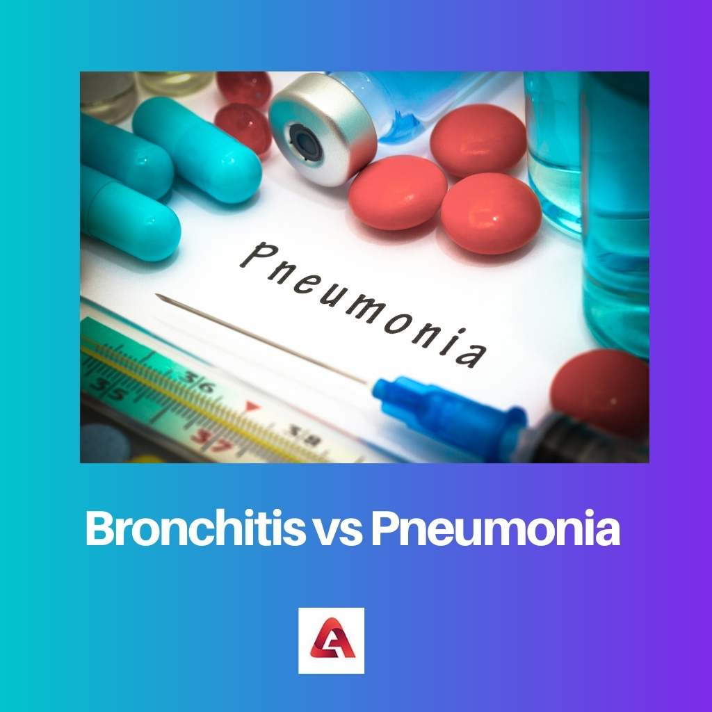 Bronchite vs pneumonie