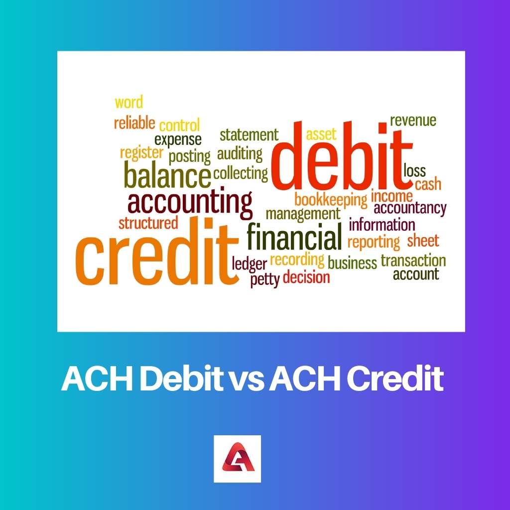 COUNT vs ACH デビット vs ACH クレジット