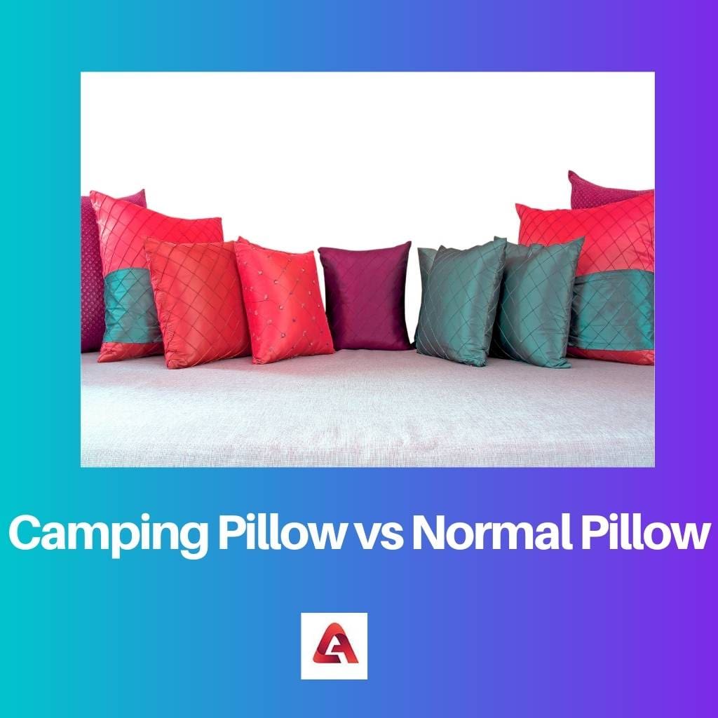 Almohada de camping vs almohada normal