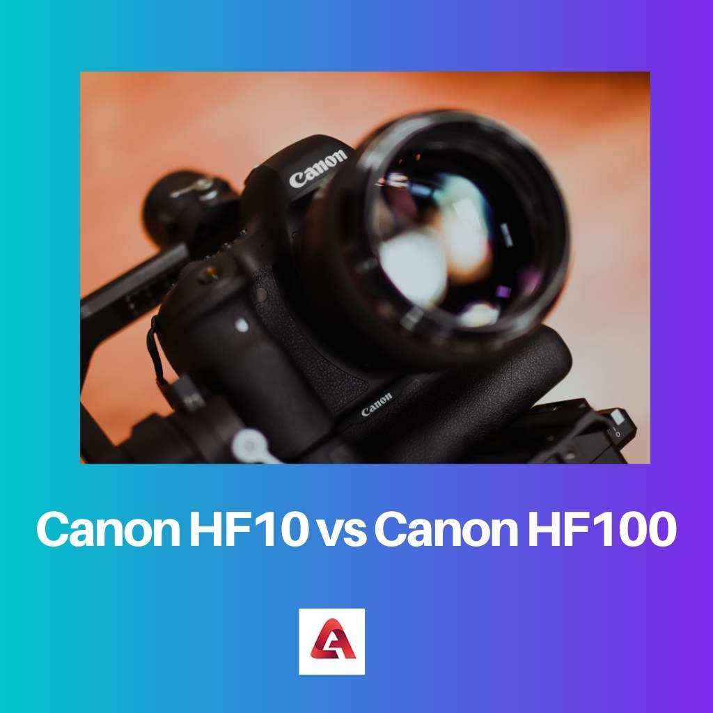 Canon HF10 vs Canon HF100