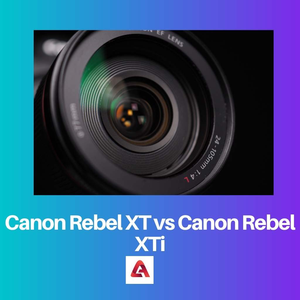 Canon Rebel XT frente a Canon Rebel XTi