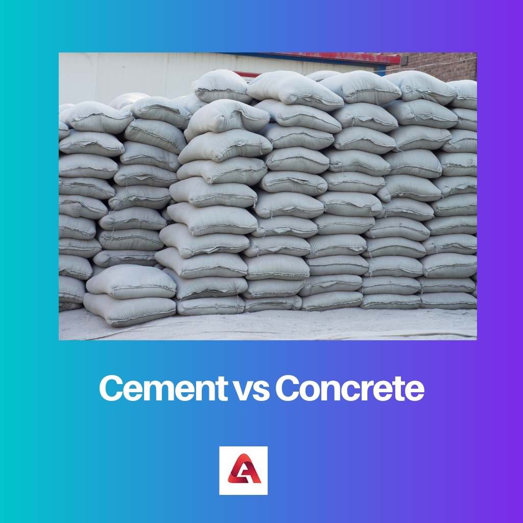 Cement versus beton