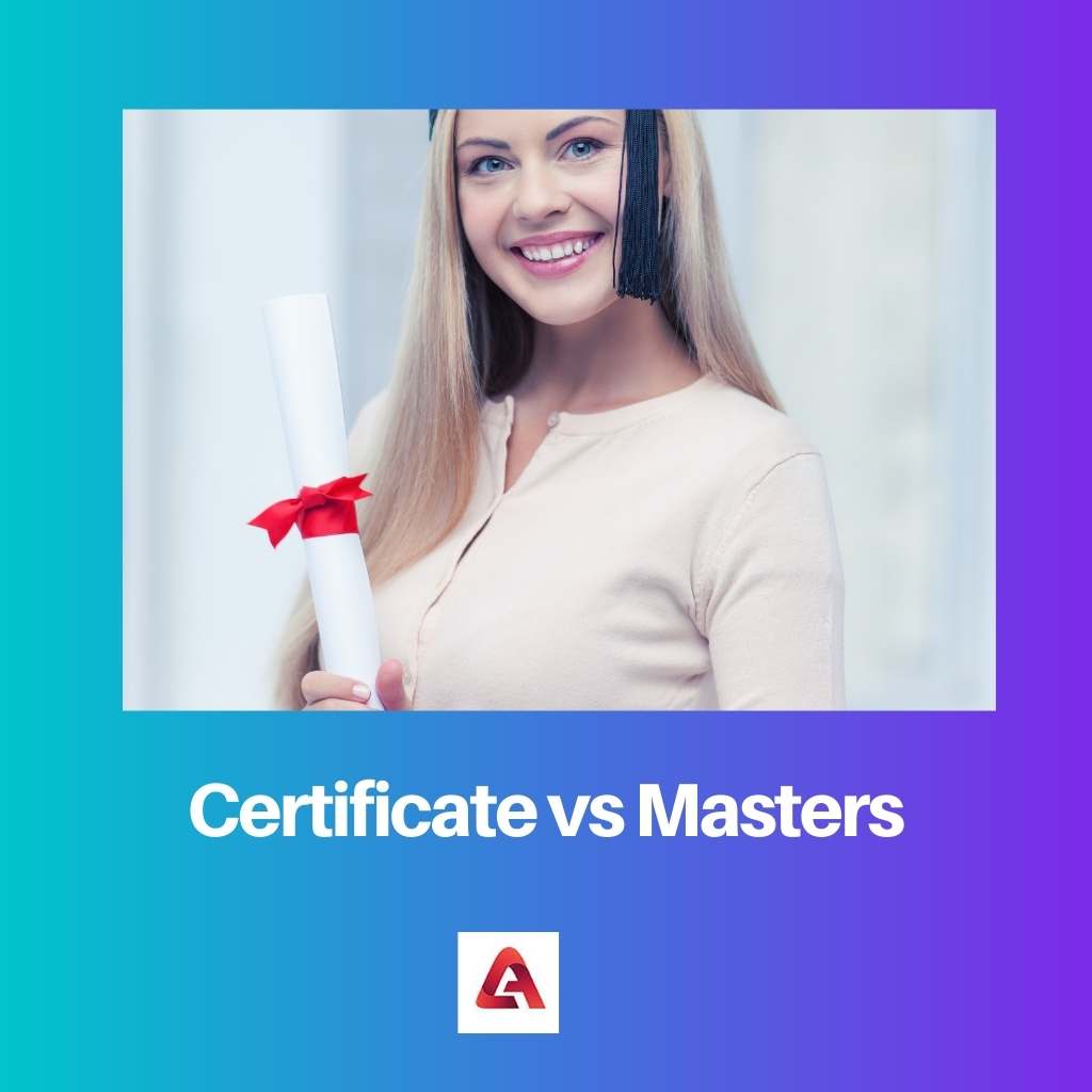 Certificaat versus Masters