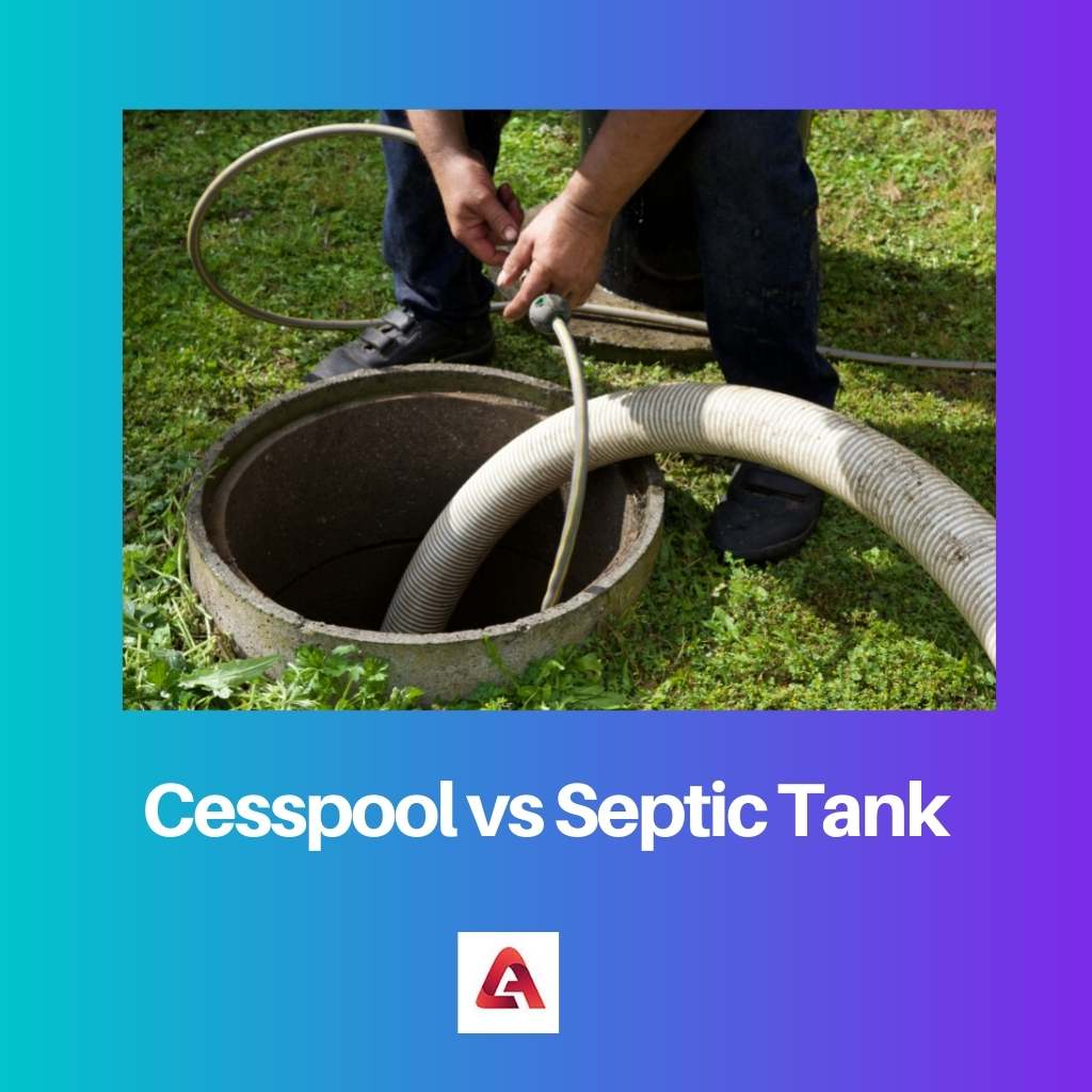 Cesspool vs fosse septique