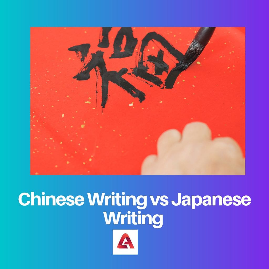 Китайское письмо против японского письма