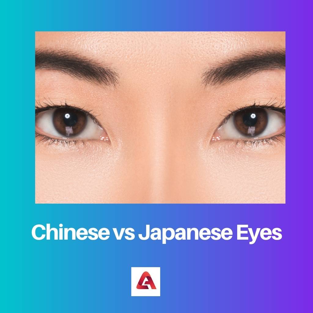 chinese vs japanese eyes difference