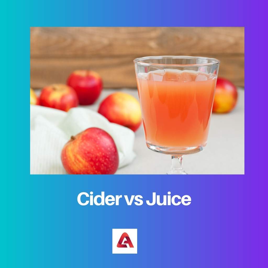 Rượu táo và nước trái cây